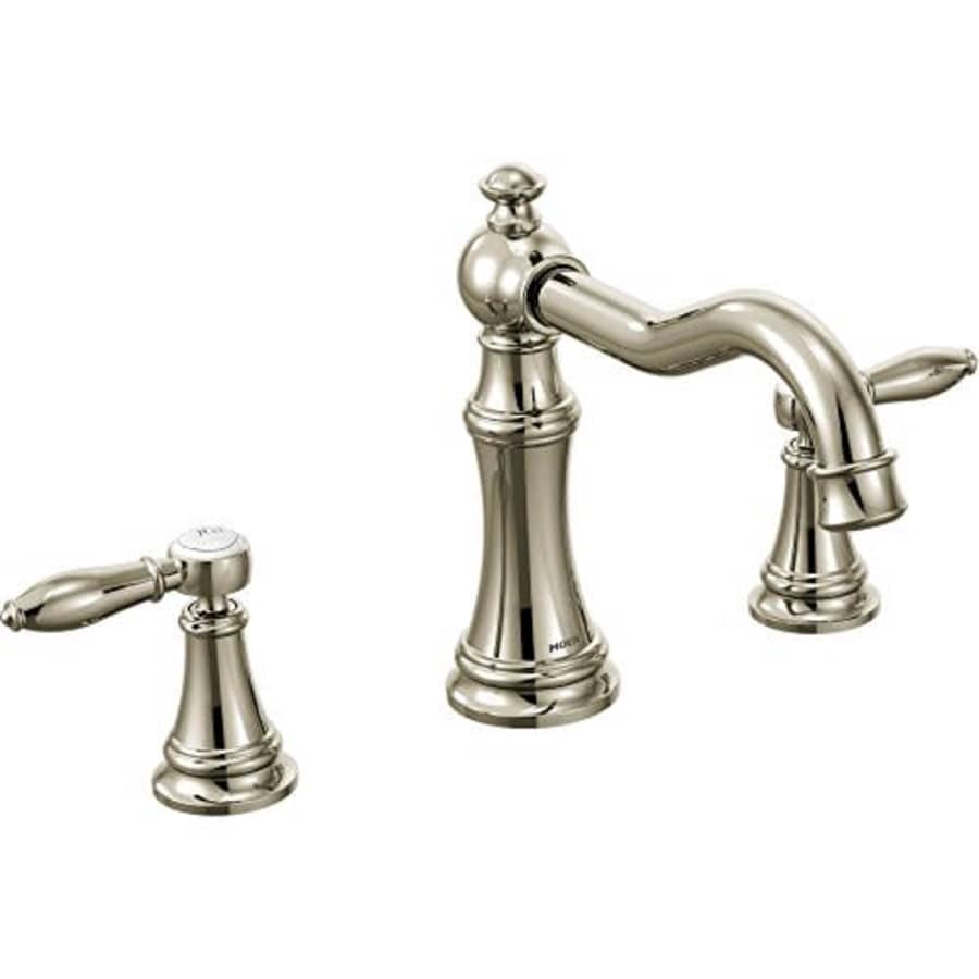 Moen TS22103NL Weymouth Two-Handle High Arc Roman Tub Faucet, Nickel for $787 Moen TS22103NL Weymouth Two-Handle High Arc Roman Tub Faucet, Nickel for $787