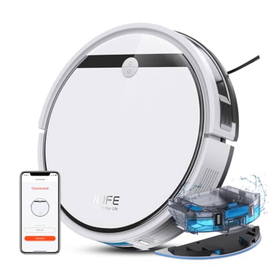 ILIFE Robot Vacuum and Mop Combo, V3s Pro Upgraded, Compatible with 2.4GHz WiFi/Alexa/Google, for $160