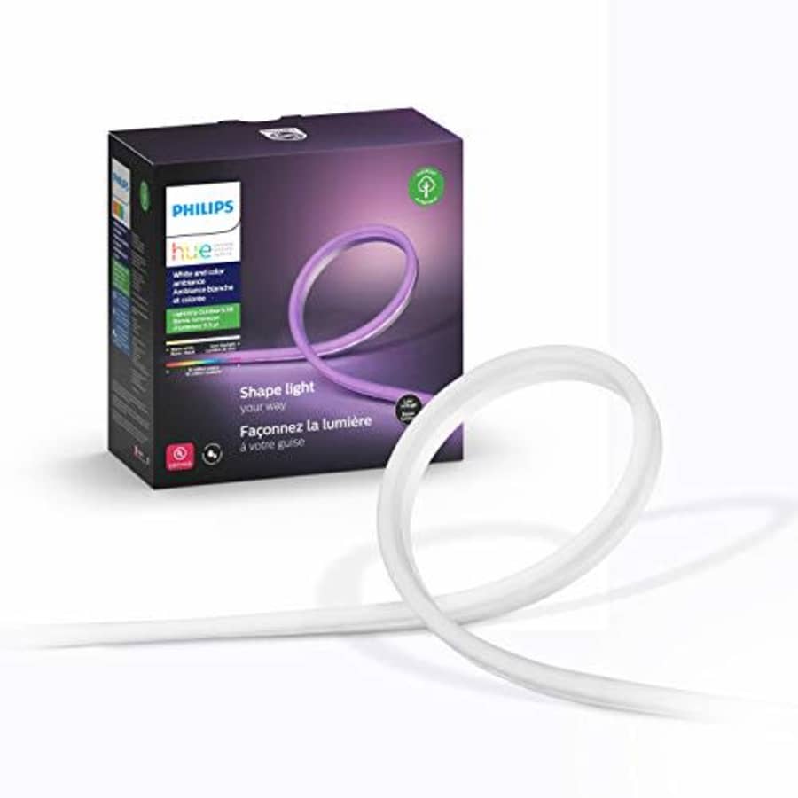 Philips Hue Smart Outdoor Lightstrip, 2m/7ft, (Voice Compatible with Amazon Alexa, Apple Homekit, for $76 Philips Hue Smart Outdoor Lightstrip, 2m/7ft, (Voice Compatible with Amazon Alexa, Apple Homekit, for $76