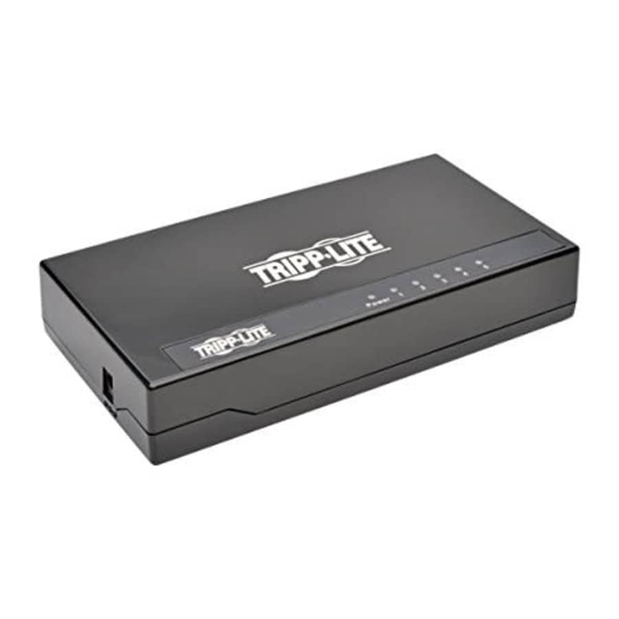 Tripp Lite 5-Port Gigabit Ethernet Switch, Desktop, RJ45 Unmanaged Network Switch 10/100/1000 Mbps for $55 Tripp Lite 5-Port Gigabit Ethernet Switch, Desktop, RJ45 Unmanaged Network Switch 10/100/1000 Mbps for $55