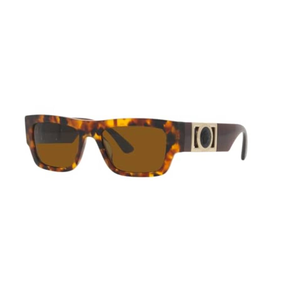 Versace Man Sunglasses Havana Frame, Dark Bronze Lenses, 53MM for $224