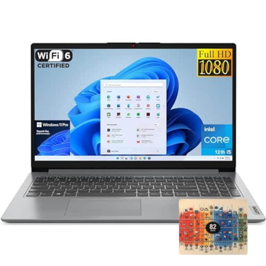 Lenovo 2024 Newest IdeaPad Laptop, 15.6" FHD Display, Intel Core i5-1235U, 8GB RAM, 512GB PCIe4.0 for $500