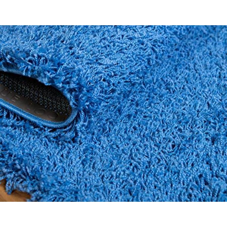 Unique Loom Solo Solid Shag Collection Modern Plush Periwinkle Blue Area Rug (2' 2 x 3' 0) for $24 Unique Loom Solo Solid Shag Collection Modern Plush Periwinkle Blue Area Rug (2' 2 x 3' 0) for $24