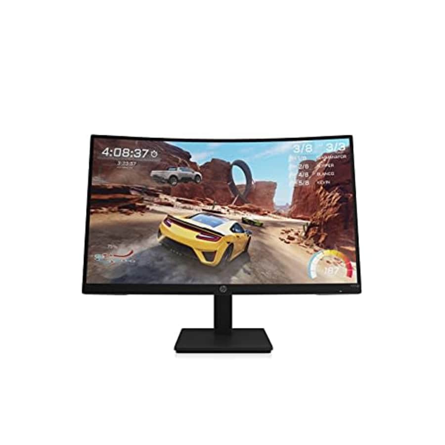 HP 27-inch Curved 165Hz QHD Gaming Monitor, Eyesafe (X27qc, Black) for $284