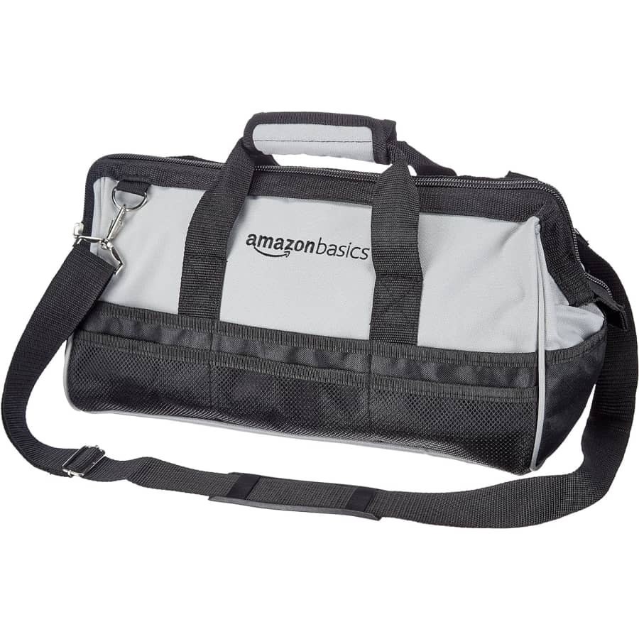 Amazon Basics Wear-Resistant Base Large Tool Bag: $16