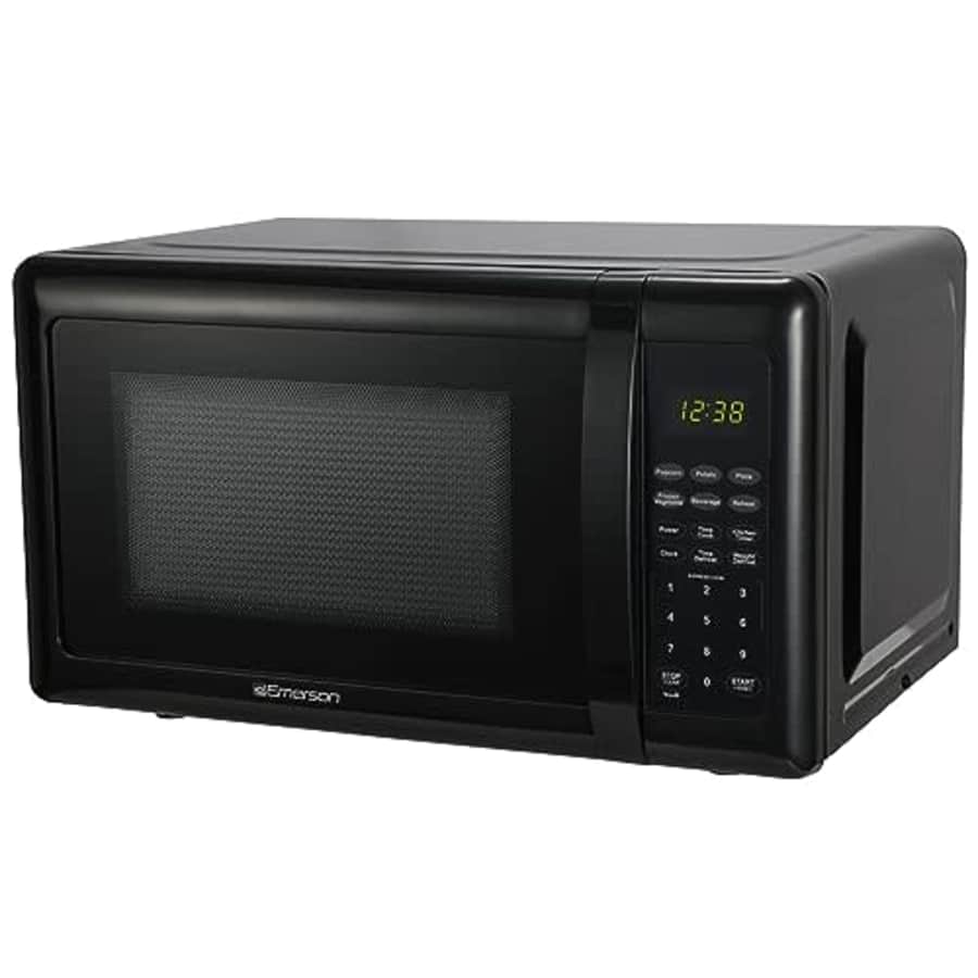 Emerson 0.7 CU. FT. 700 Watt, Touch Control, Black Microwave Oven, MW7302B for $72 Emerson 0.7 CU. FT. 700 Watt, Touch Control, Black Microwave Oven, MW7302B for $72
