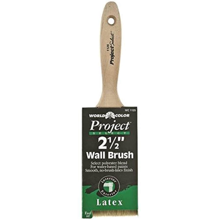 Linzer Products 1125-0250 2-1/2" Polyester Impact Varnish & Wall Paint Brush for $9