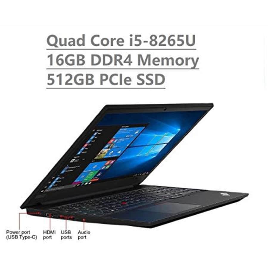 Lenovo Thinkpad E590 15.6" HD Business Laptop (Intel Quad Core i5-8265U, 16GB DDR4 Memory, 512GB for $600