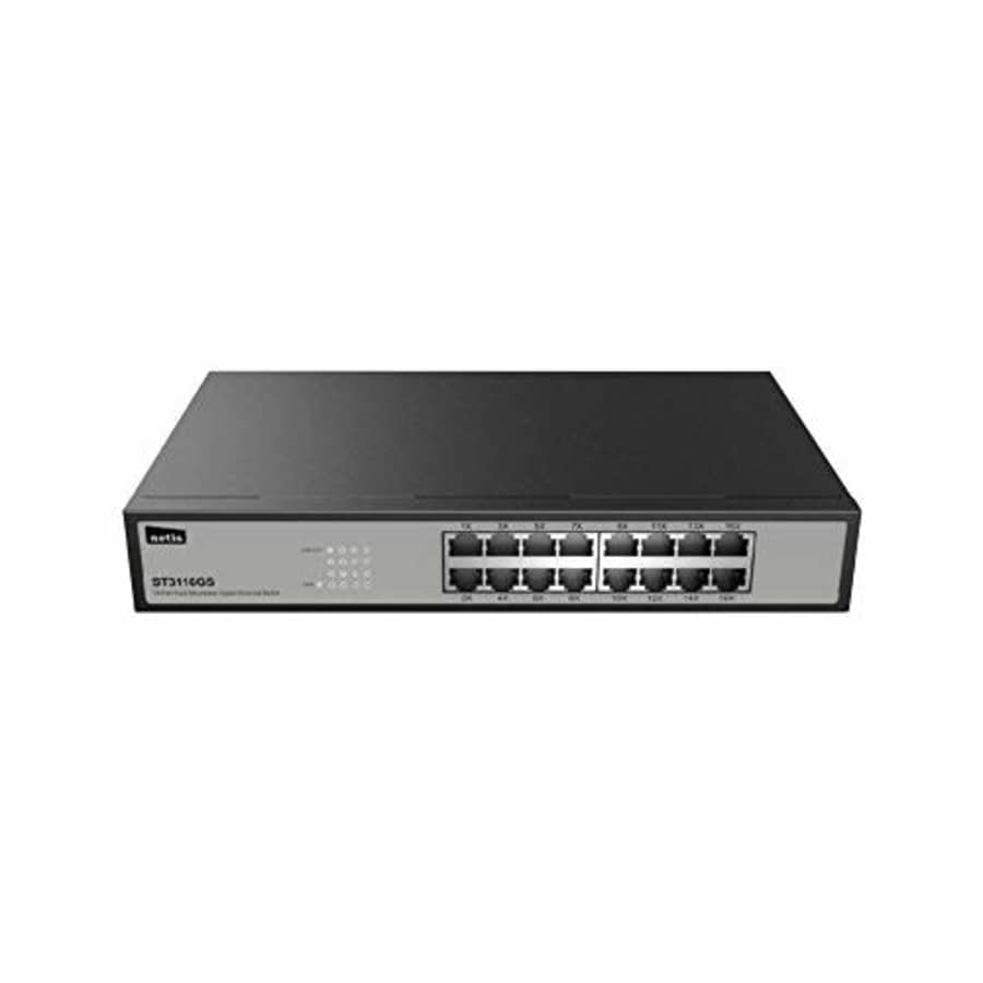 Netis ST3116GS 16 Port Unmanaged 10/100/1000M Gigabit Ethernet Switch with Sturdy Metal Desktop for $50 Netis ST3116GS 16 Port Unmanaged 10/100/1000M Gigabit Ethernet Switch with Sturdy Metal Desktop for $50