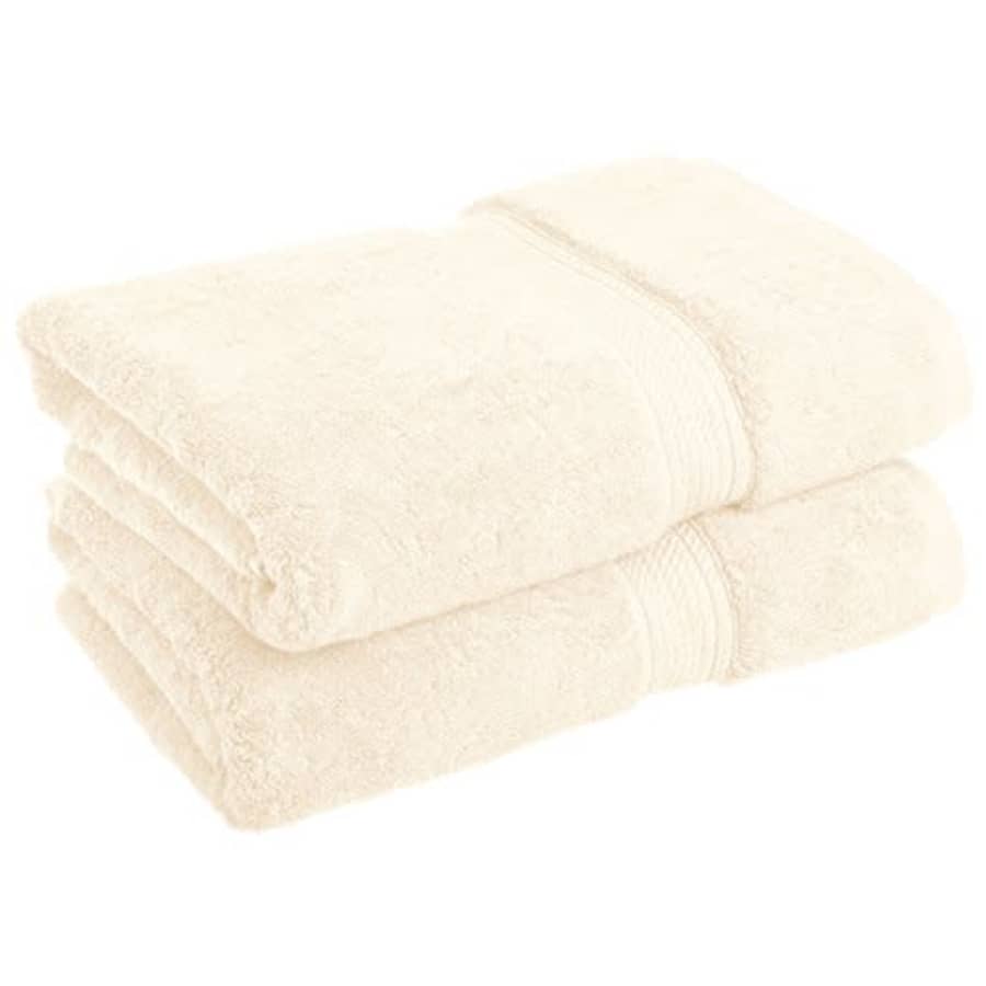 SUPERIOR Solid Egyptian Cotton 2-Piece Bath Towel Set for $44