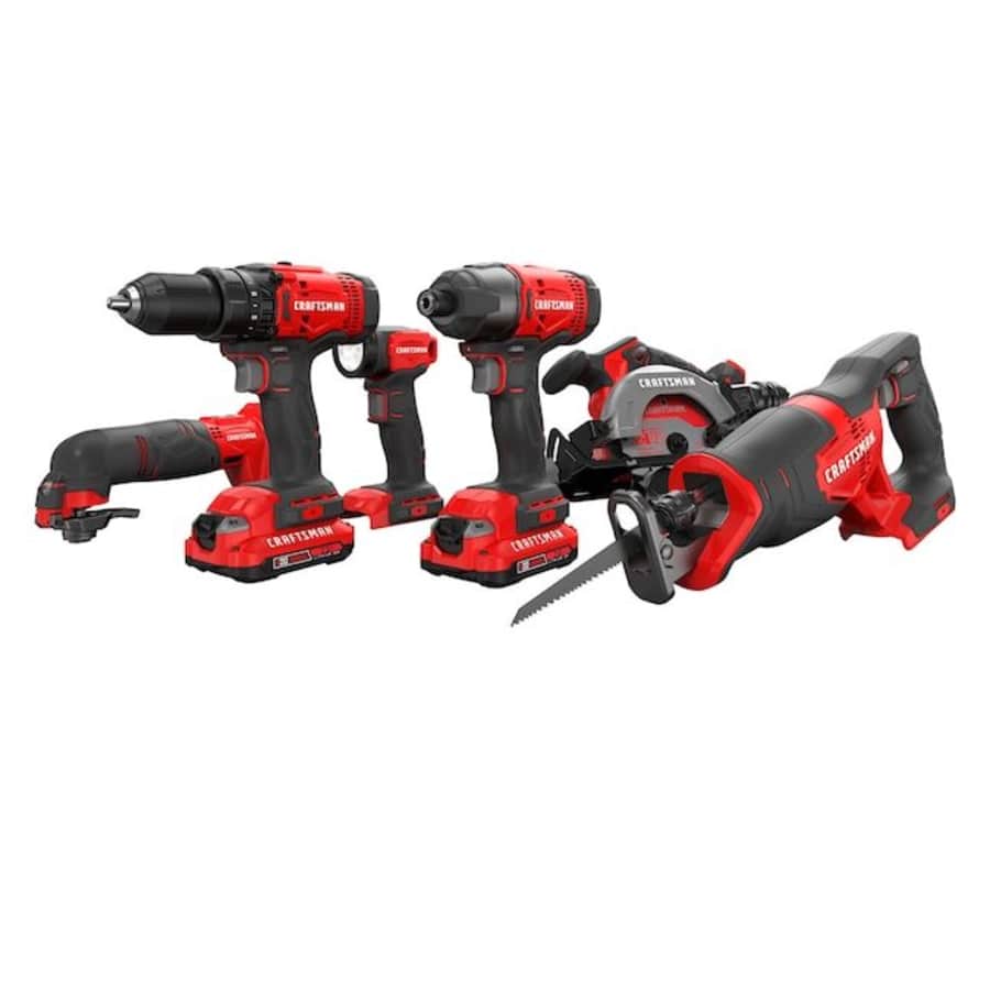 Craftsman V20 6-Tool 20V Max Power Tool Combo Kit: $199 w/ free leaf blower worth $64 Craftsman V20 6-Tool 20V Max Power Tool Combo Kit: $199 w/ free leaf blower worth $64