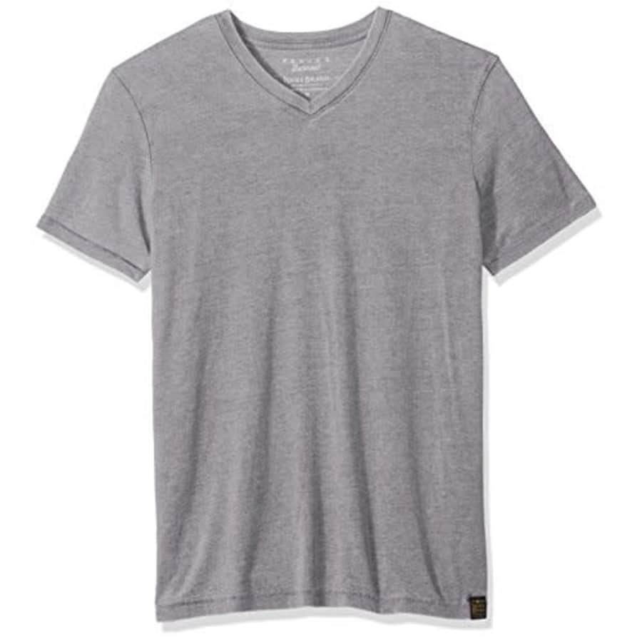 Lucky Brand Men's Venice Burnout V-Neck Tee Shirt, Frost Grey, Large for $14