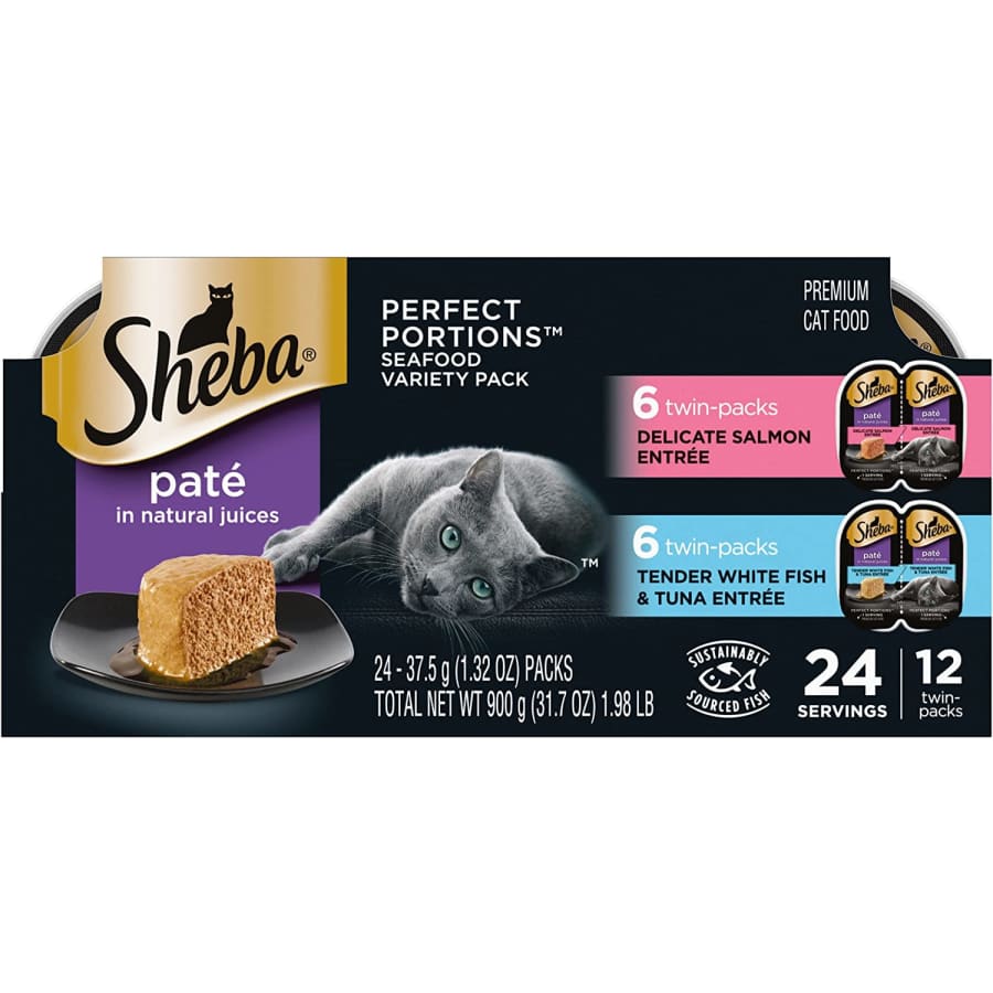 Sheba Perfect Portions Pate 2.6-oz. Wet Cat Food 24-Pack for $27