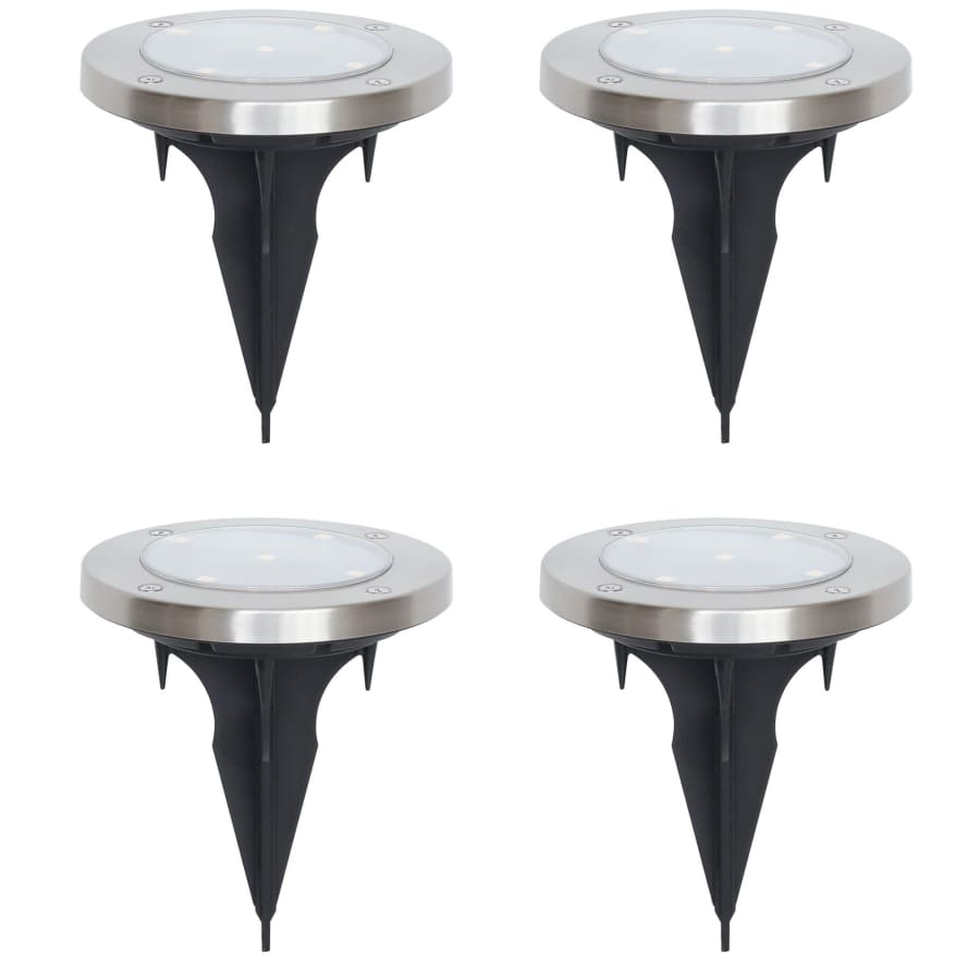 Mainstays Solar LED Landscape Disc Light 4-Pack for $8 Mainstays Solar LED Landscape Disc Light 4-Pack for $8