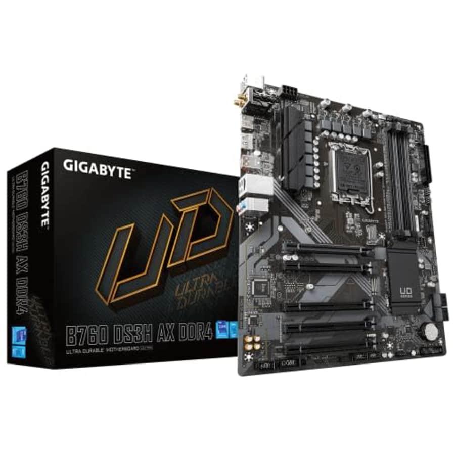 Gigabyte Ultra Durable B760 DS3H AX DDR4 Intel Socket LGA 1700 Motherboard for $179 Gigabyte Ultra Durable B760 DS3H AX DDR4 Intel Socket LGA 1700 Motherboard for $179