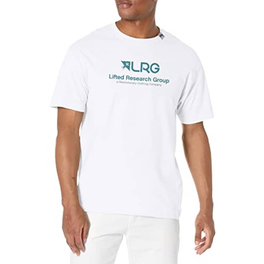 LRG Lifted Men's Research Group Collection T-Shirt, White, Small for $12 LRG Lifted Men's Research Group Collection T-Shirt, White, Small for $12