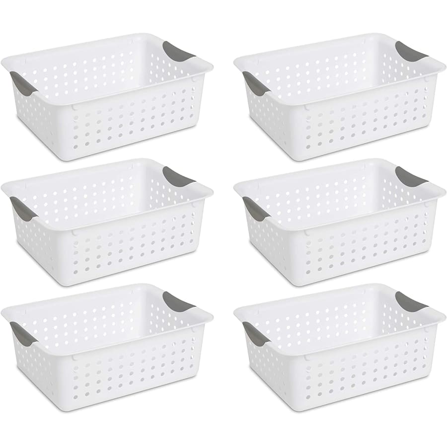 Sterilite Medium Ultra Basket 6-Pack for $20 Sterilite Medium Ultra Basket 6-Pack for $20