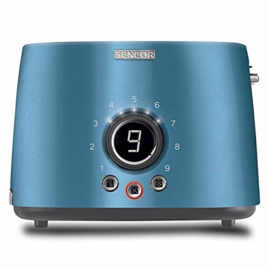 Sencor STS6052BL Premium Metallic 2-slot High Lift Toaster with Digital Button and Toaster Rack, for $56