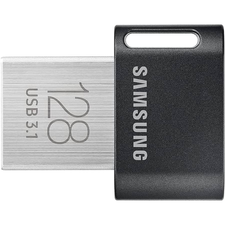 Samsung FIT Plus 128GB USB 3.1 Flash Drive: $15