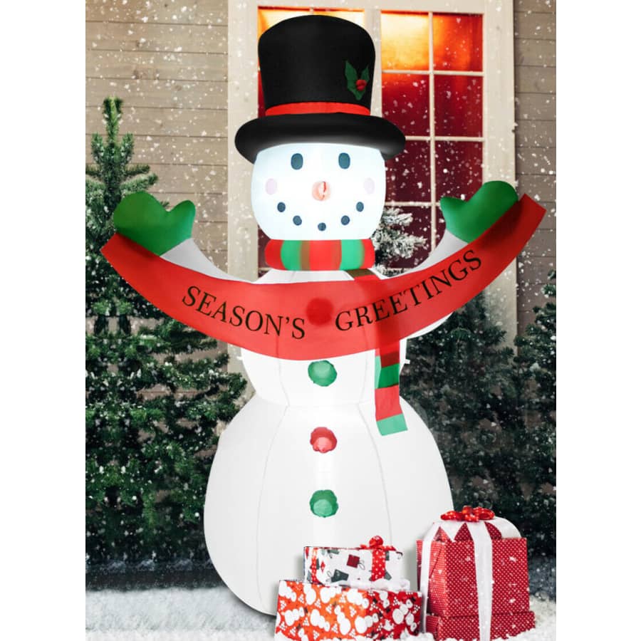 Costway 6-Foot Inflatable LED Christmas Snowman for $30