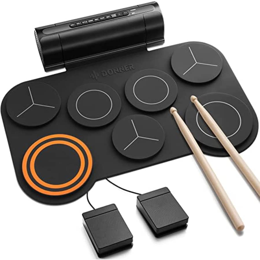 Donner Roll-Up Electronic Drum Pad for $48