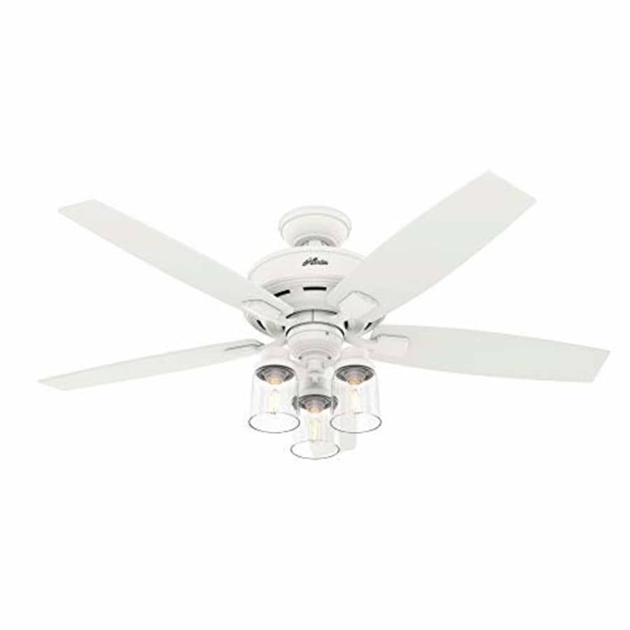 Hunter Fan Company 50281 Bennett Ceiling Fan, 52, Matte White Finish for $279