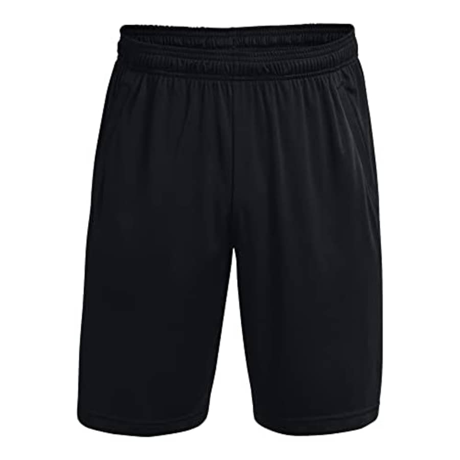 Under Armour Men's Tech Wordmark Shorts, Black (001)/Academy Blue, Large for $19 Under Armour Men's Tech Wordmark Shorts, Black (001)/Academy Blue, Large for $19
