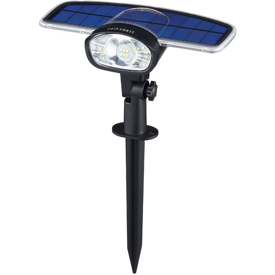 SainSonic Solar LED Landscape Spotlight for $8