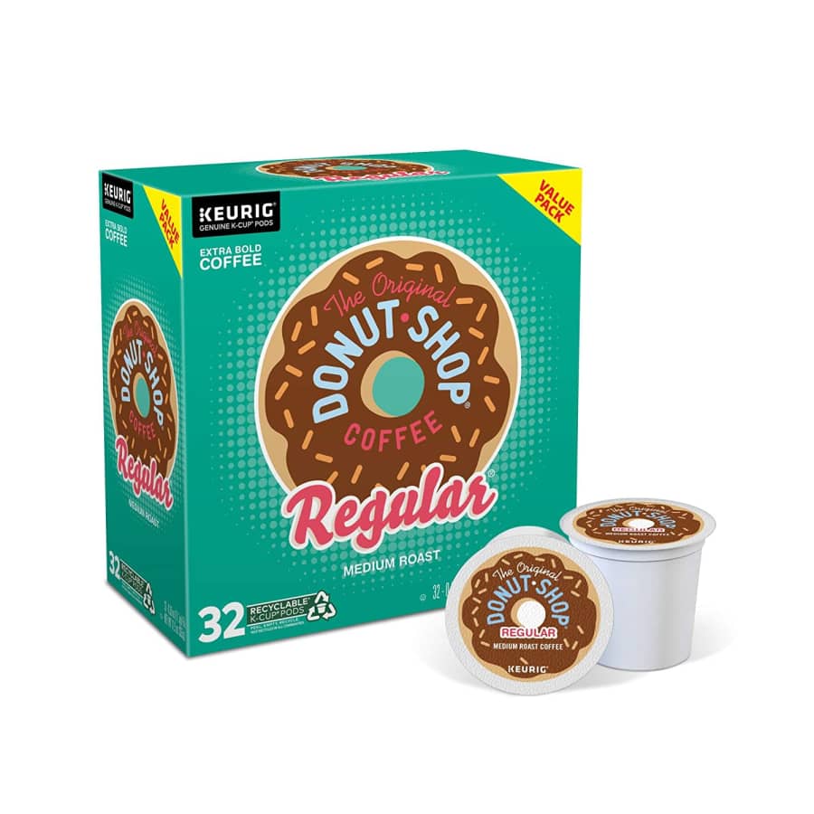The Original Donut Shop Coffee 32-Count Regular Keurig K-Cup Pods for $17