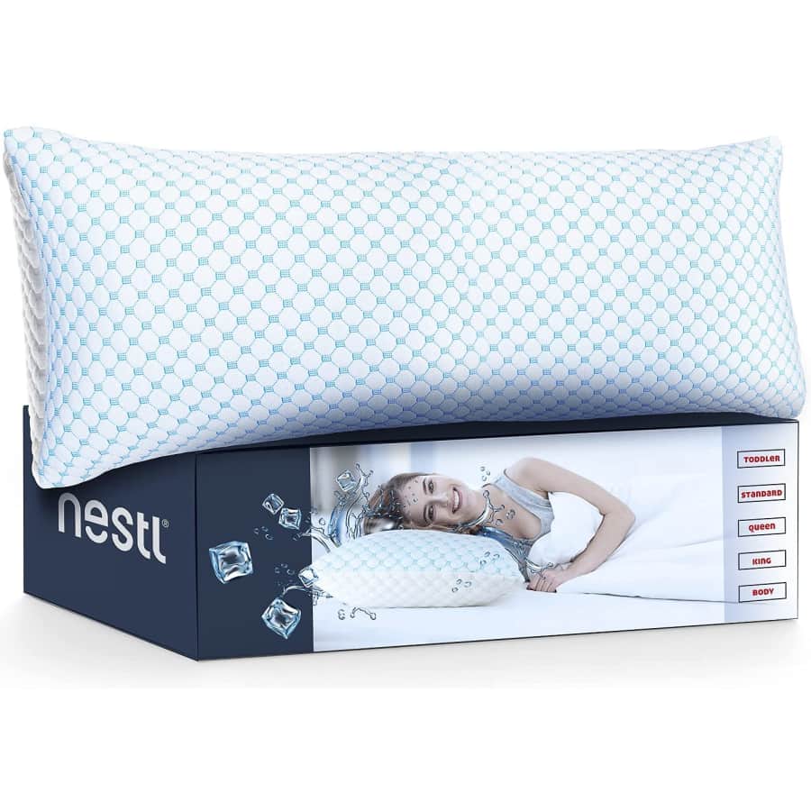 Nestl Bedding Nestl Gel Infused Memory Foam Body Pillow for $50