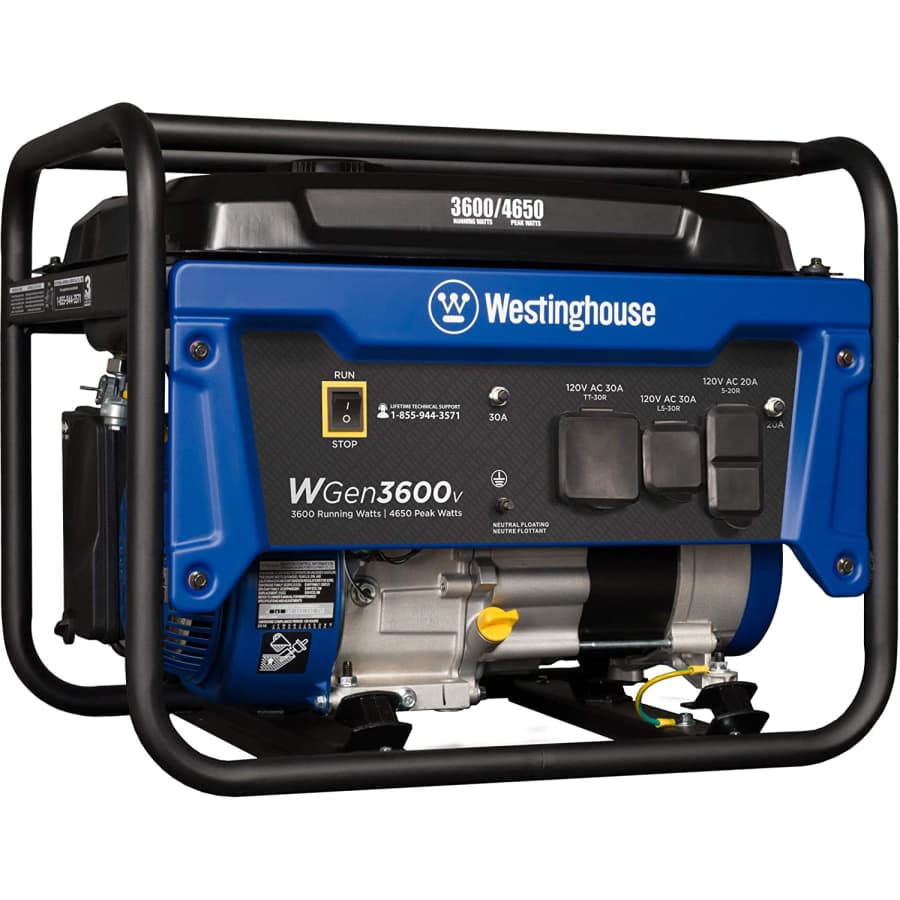 Westinghouse 3,600W Gas-Powered Portable Generator for $560