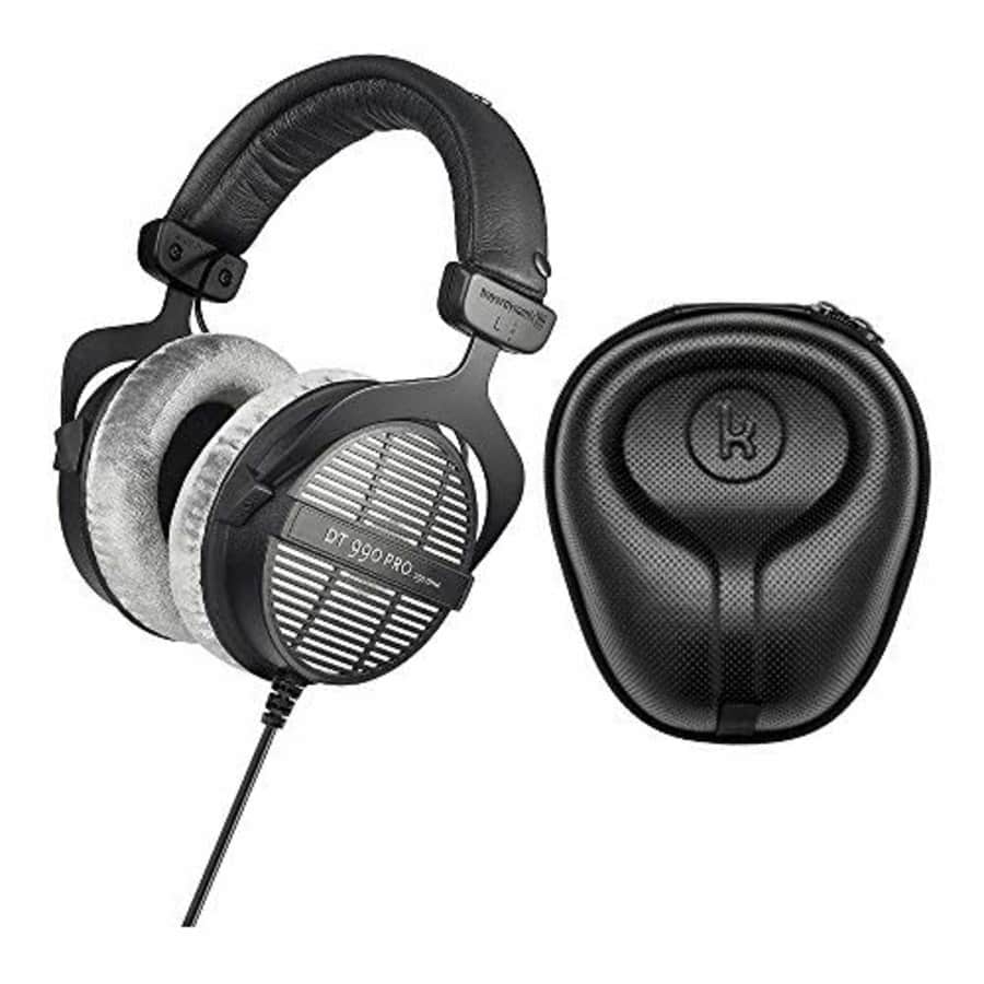 beyerdynamic DT-990 Pro Acoustically Open Headphones (250 Ohms) with Knox Gear Large Hard Shell for $180 beyerdynamic DT-990 Pro Acoustically Open Headphones (250 Ohms) with Knox Gear Large Hard Shell for $180