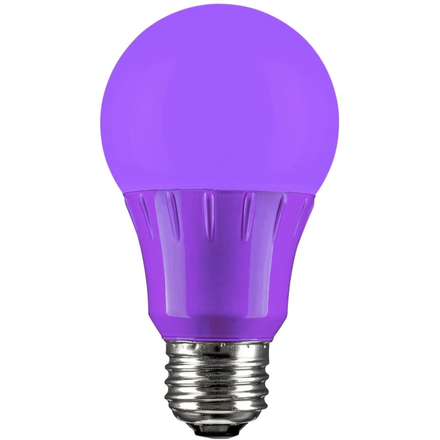 Sunlite Purple A19 3W LED Bulb for $8