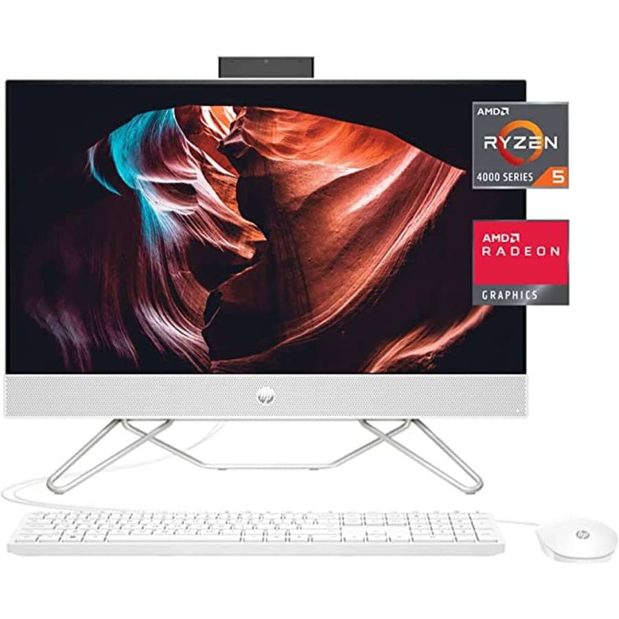 HP 4th-Gen. Ryzen 5 23.8" AIO Desktop PC w/ 512GB NVMe SSD for $900