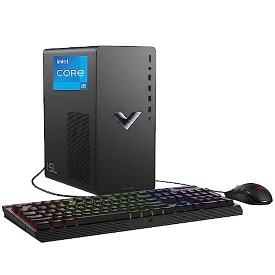 HP Victus 15L Gaming Desktop Bundle, 13th Generation Intel Core i5-13400F, 8 GB RAM, 512 GB SSD, for $799