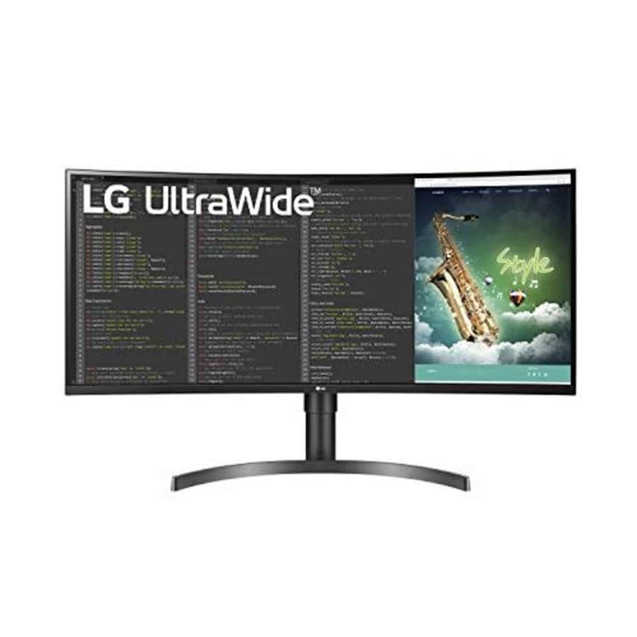 LG 35WN75C-B UltraWide Monitor 35 QHD (3440 x 1440) Curved Display, sRGB 99% Color Gamut, HDR 10, for $420