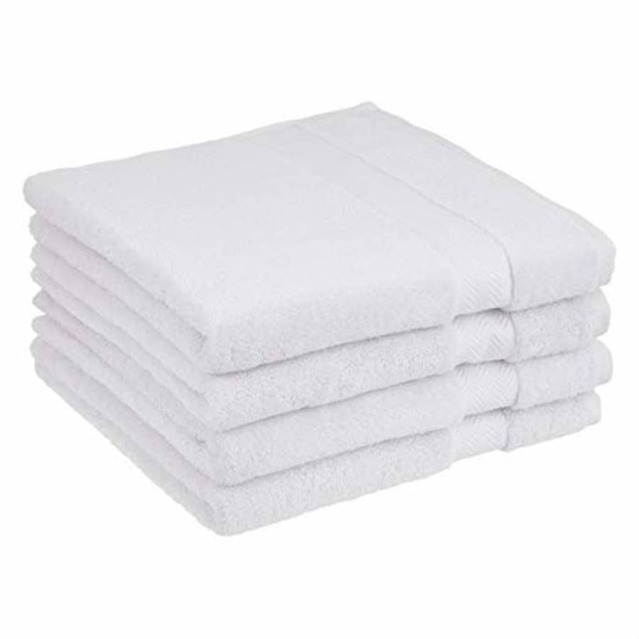 AmazonBasics Egyptian Cotton Bath Towel - 4-Pack, Pristine Snow for $45 AmazonBasics Egyptian Cotton Bath Towel - 4-Pack, Pristine Snow for $45
