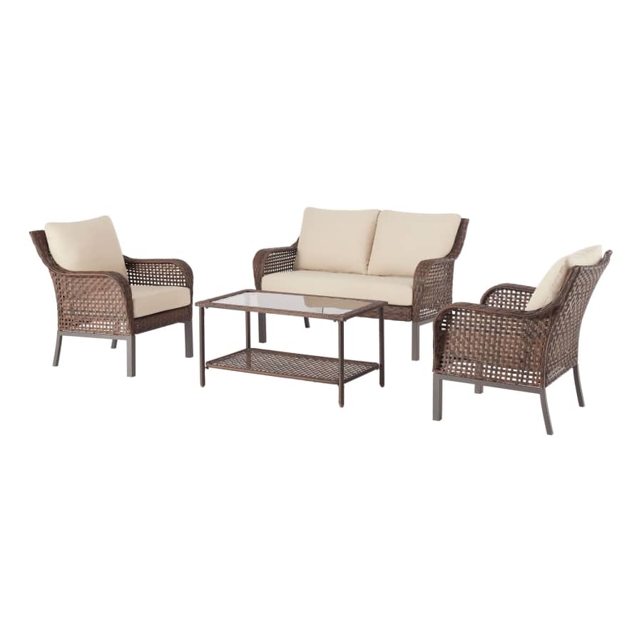 Mainstays Tuscany Ridge 4-Piece Patio Conversation Set for $377 Mainstays Tuscany Ridge 4-Piece Patio Conversation Set for $377