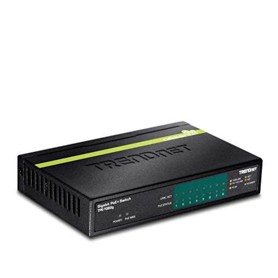 TRENDnet 8-Port GREENnet Gigabit PoE+ Switch, TPE-TG82G, Supports PoE and PoE+ Devices, 61W PoE for $81