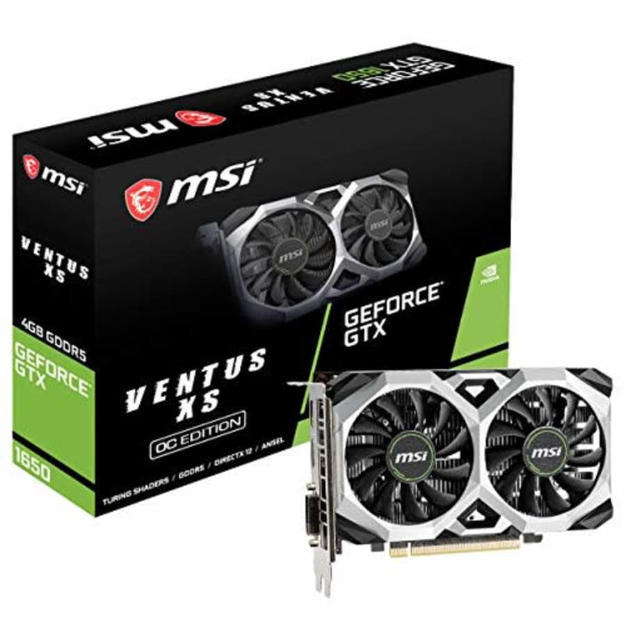 MSI G1650VXS4C Gaming GeForce GTX 1650 128-Bit HDMI/DP 4GB GDRR5 HDCP Support DirectX 12 VR Ready for $250