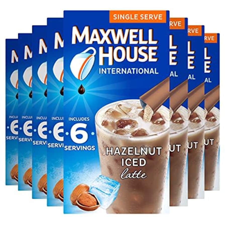 Maxwell House International Cafe Iced Hazelnut Latte Instant Coffee (3.42 oz Boxes, Pack of 8) for $23 Maxwell House International Cafe Iced Hazelnut Latte Instant Coffee (3.42 oz Boxes, Pack of 8) for $23