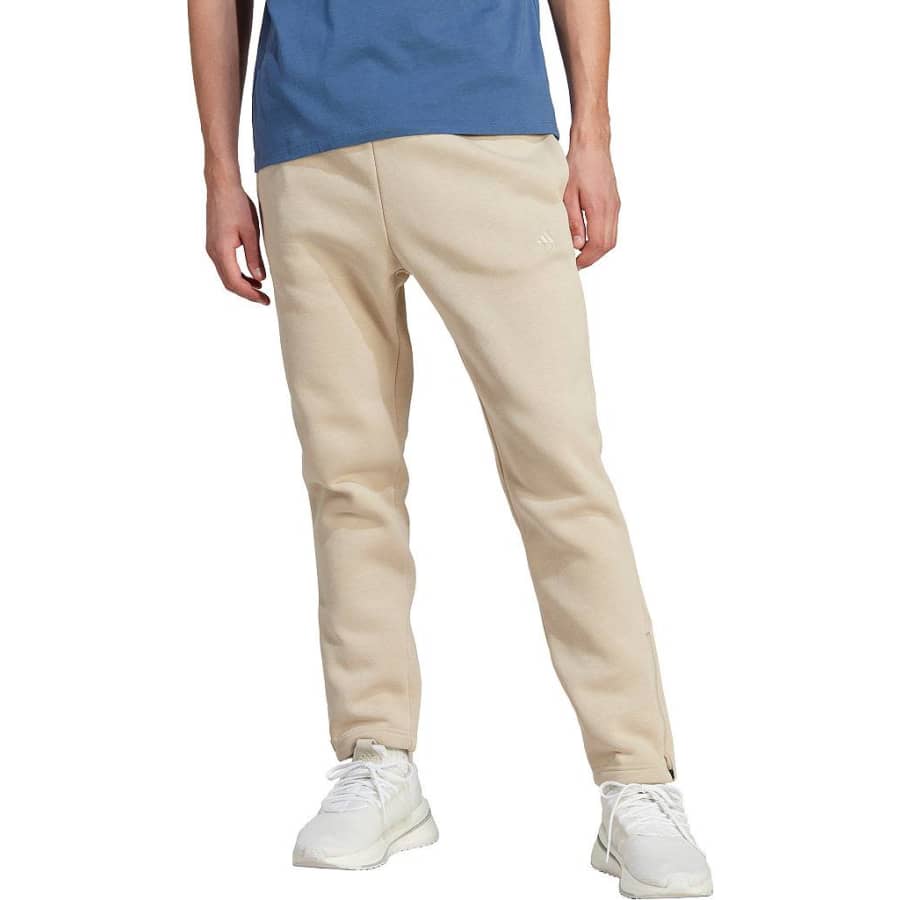 adidas Men's All SZN Fleece Tapered Joggers for $19 adidas Men's All SZN Fleece Tapered Joggers for $19