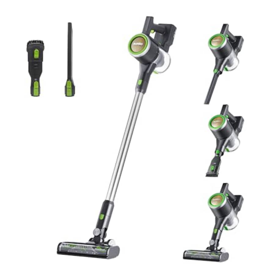 Eureka Cordless Vacuum Cleaner for Home, Stick Vacuum Cordless Rechargeable Detachable Battery, for $140 Eureka Cordless Vacuum Cleaner for Home, Stick Vacuum Cordless Rechargeable Detachable Battery, for $140