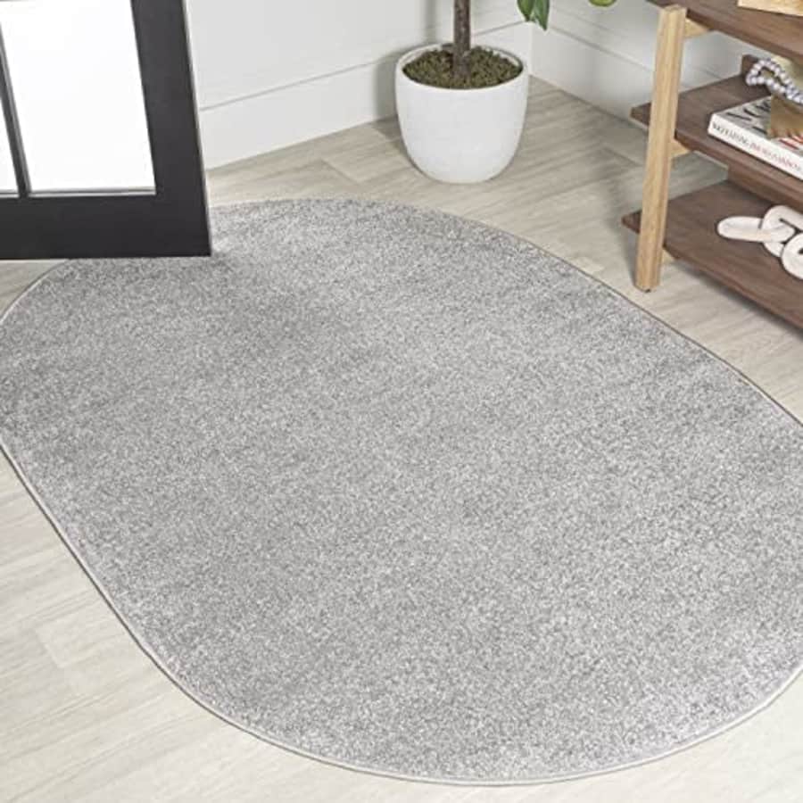 JONATHAN Y SEU100K-6OV Haze Solid Low-Pile Indoor Area Rug, Coastal, Bohemian, Minimalist, Classic, for $121 JONATHAN Y SEU100K-6OV Haze Solid Low-Pile Indoor Area Rug, Coastal, Bohemian, Minimalist, Classic, for $121