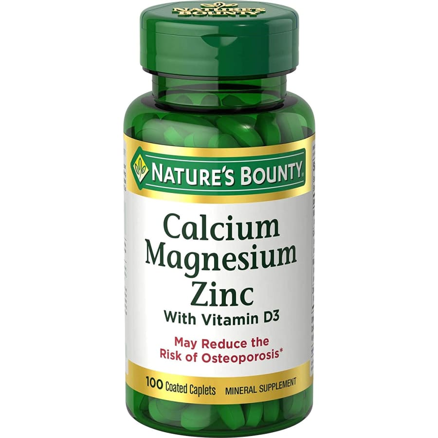 Nature's Bounty Calcium/Magnesiuim/Zinc 100-Count Bottle for $6