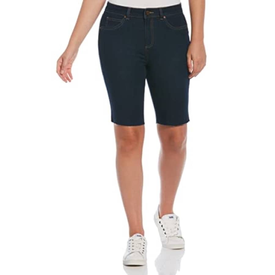 Rafaella Women's High Rise Cut-Off Bermuda Shorts, Dark Indigo Wash, 16 for $13 Rafaella Women's High Rise Cut-Off Bermuda Shorts, Dark Indigo Wash, 16 for $13