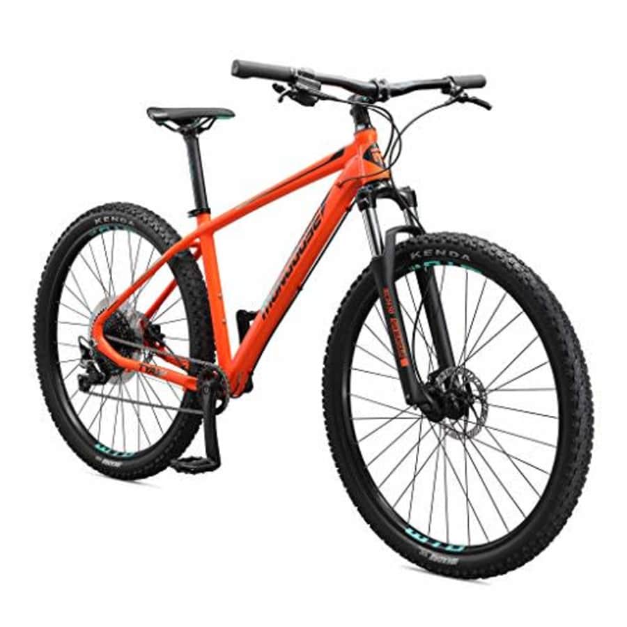 Mongoose Tyax Comp Adult Mountain Bike, 29-Inch Wheels, Tectonic T2 Aluminum Frame, Rigid Hardtail, for $690 Mongoose Tyax Comp Adult Mountain Bike, 29-Inch Wheels, Tectonic T2 Aluminum Frame, Rigid Hardtail, for $690