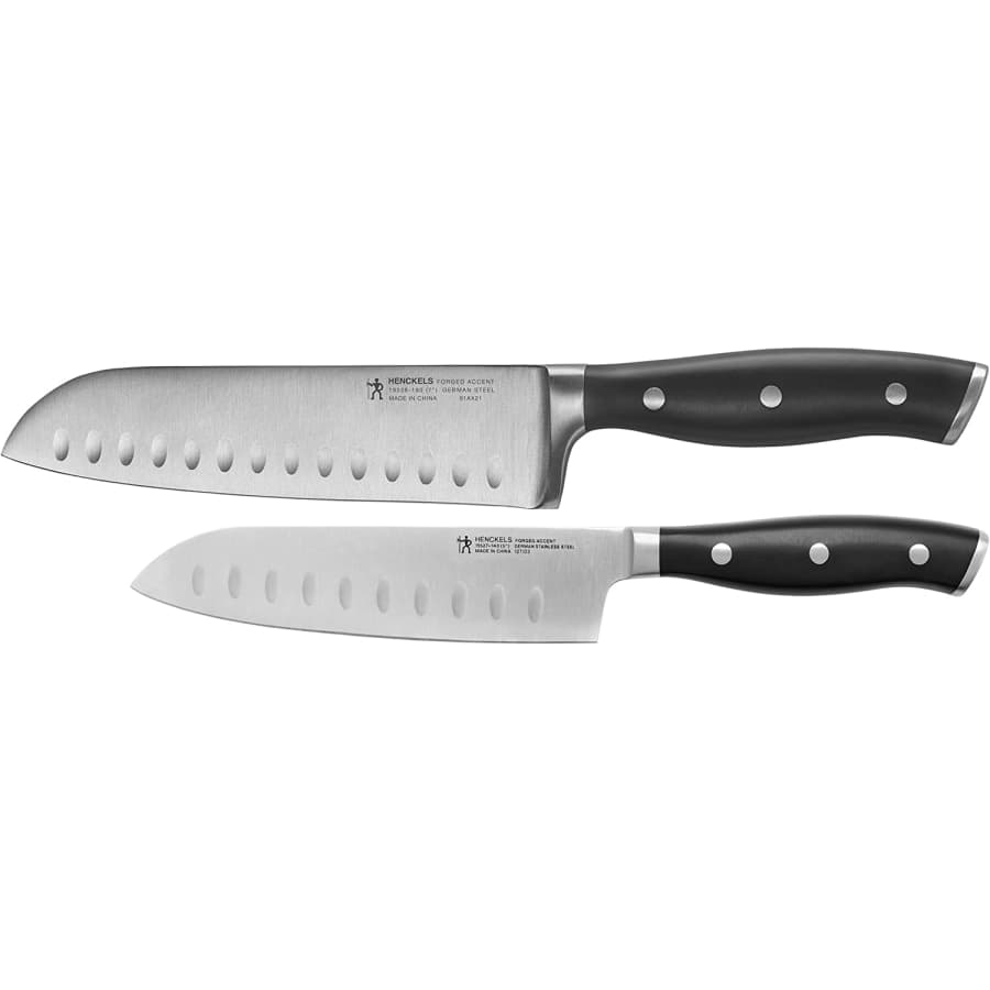 J.A. Henckels Forged Accent 2-Piece Asian Knife Set for $50