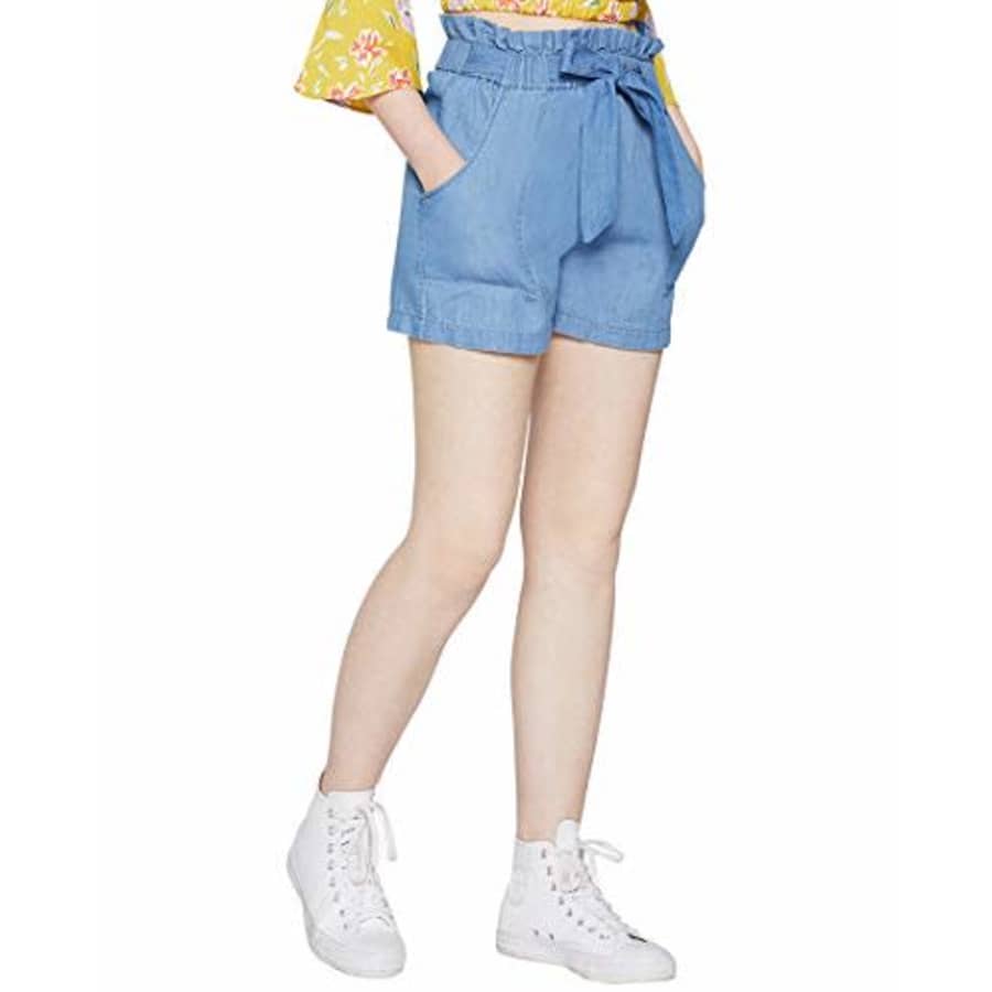 BCBGeneration Women's Woven Paper Bag Shorts, Medium Wash, XXS (US 0) for $41 BCBGeneration Women's Woven Paper Bag Shorts, Medium Wash, XXS (US 0) for $41