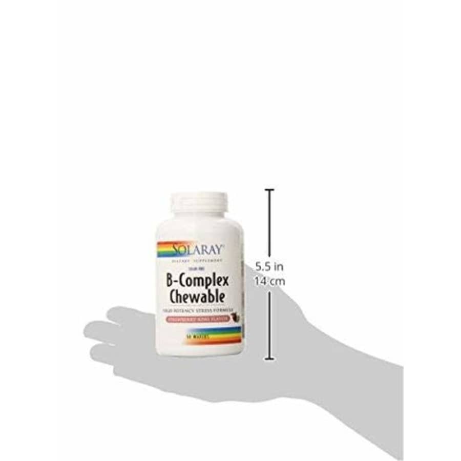 Solaray Vitamin B-Complex 250mg Chewable | Natural Strawberry Flavor | Healthy Hair, Skin, Immune for $14
